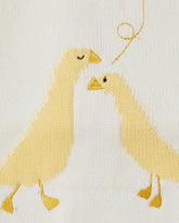 Manta Tricot Pato Blanco estilo